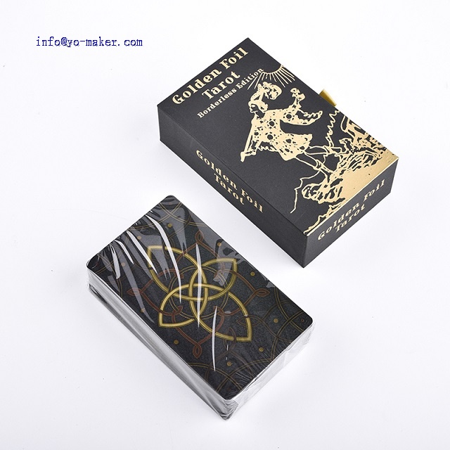 78 Gold foil Tarot Cards with Guide Book Tarot Deck for Beginners and ...
