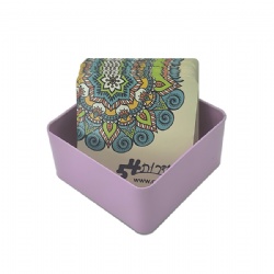 Card game with tin box