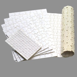 Blank wooden board white puzzle for UV printing sublimation